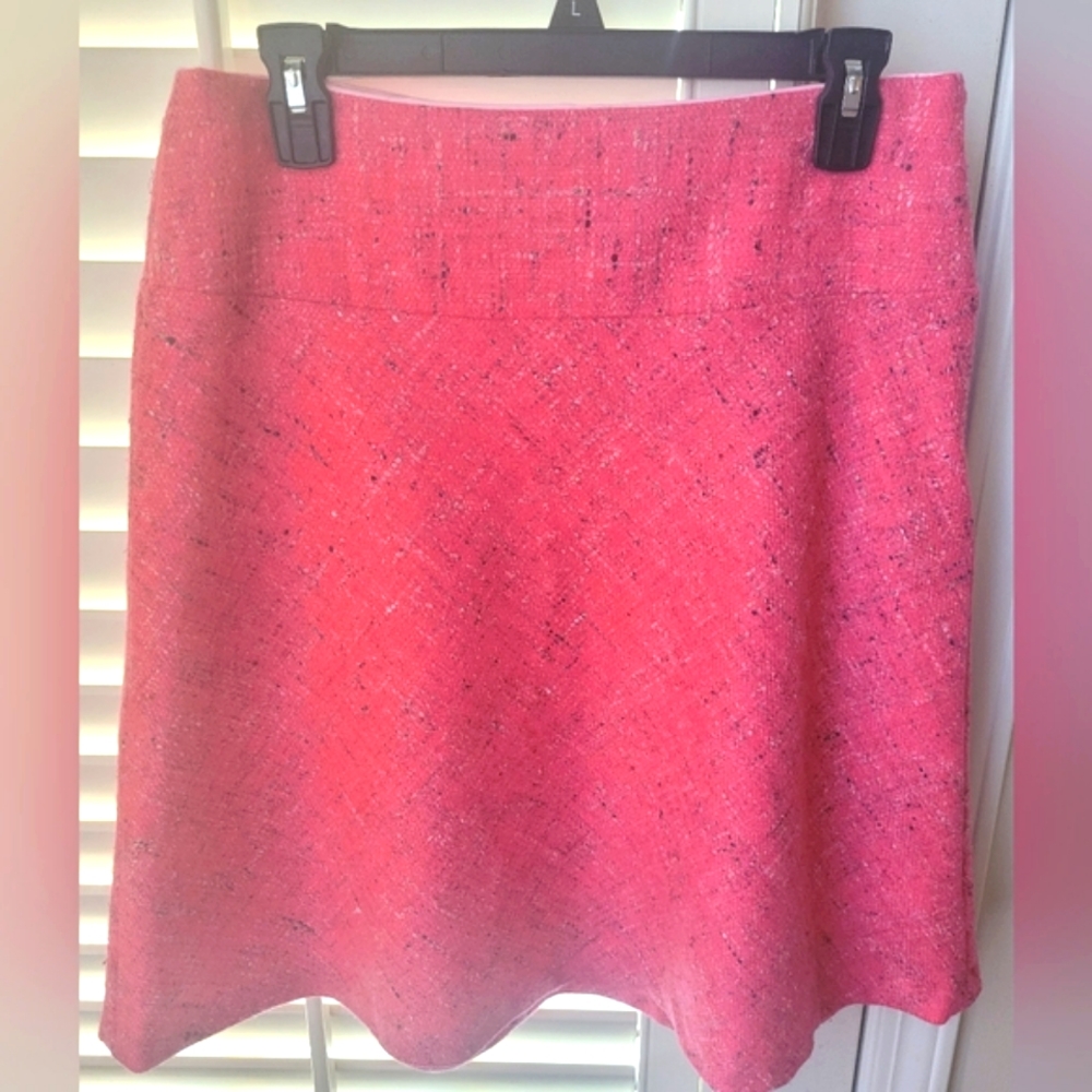 🔥 EUC Sevier Barbie Pink Tweed A-line skirt Size M 🔥